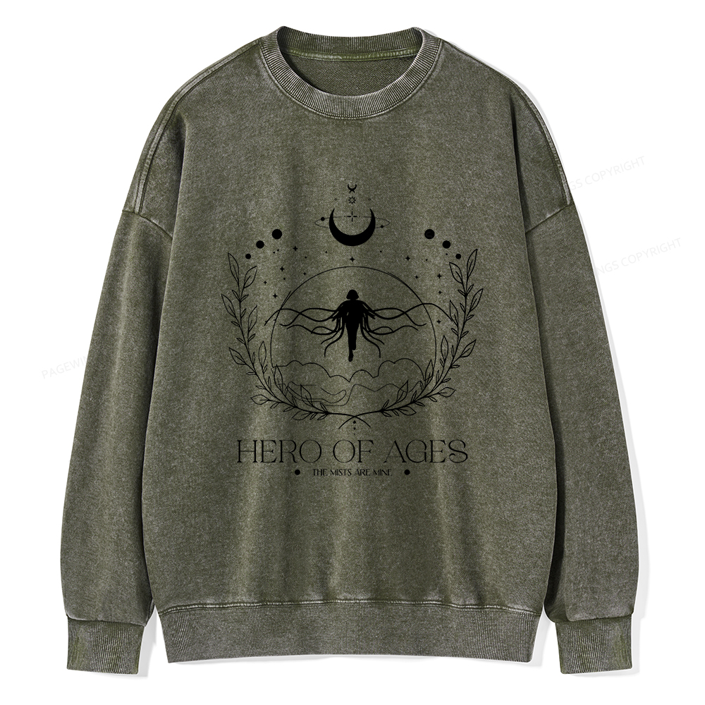 Pagewings Hero Unisex Washed Sweatshirt