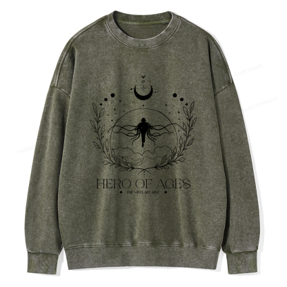Pagewings Hero Unisex Washed Sweatshirt