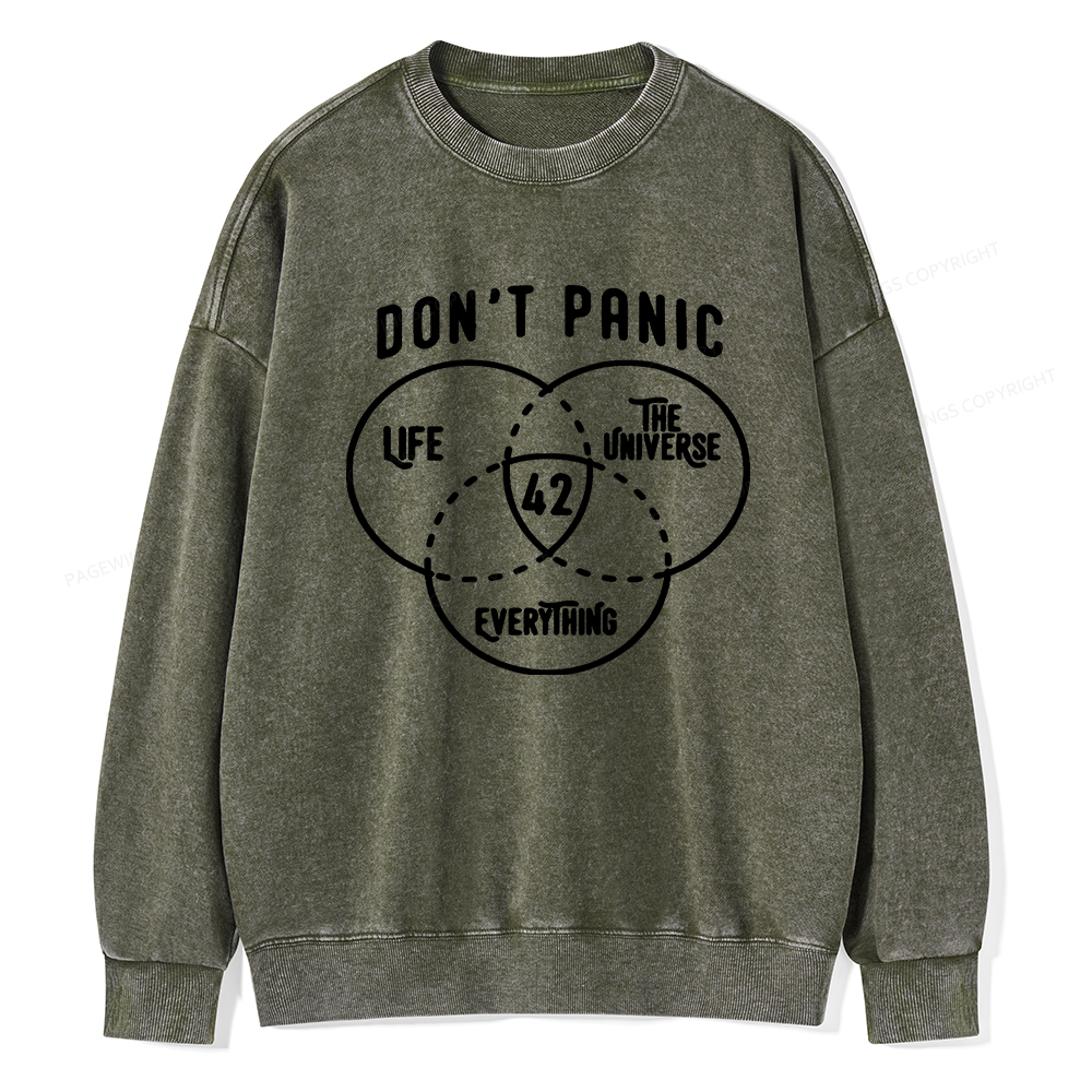 Pagewings 42 is the Answer  Unisex Washed Sweatshirt