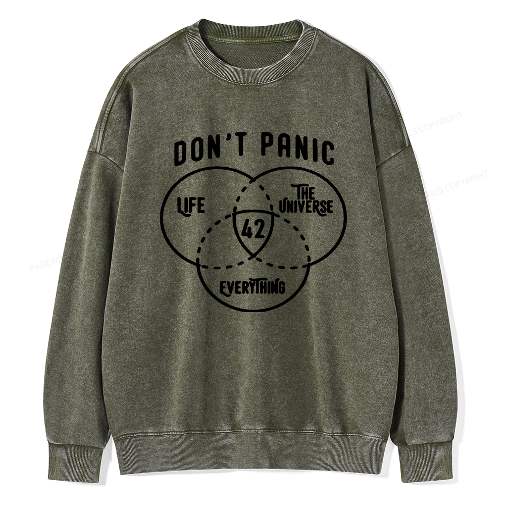 Pagewings 42 is the Answer  Unisex Washed Sweatshirt
