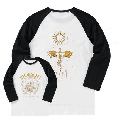 Pagewings Fourth Wing Long Sleeve Raglan T-shirt