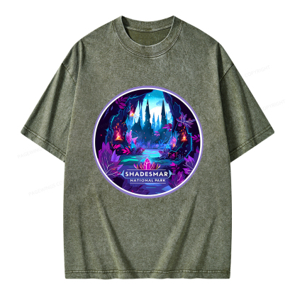 Pagewings Shadesmar National Park Unisex Washed T-shirt