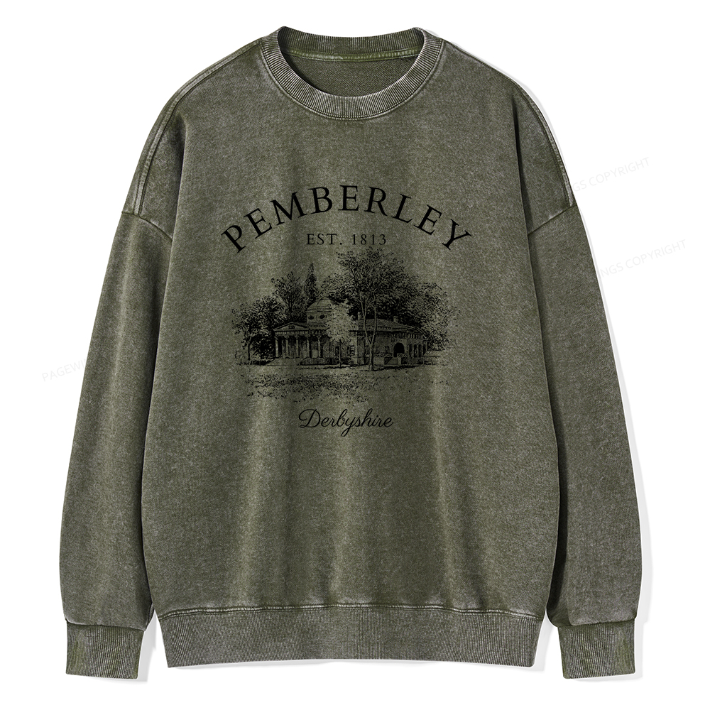 Pagewings Pemberley Unisex Washed Sweatshirt
