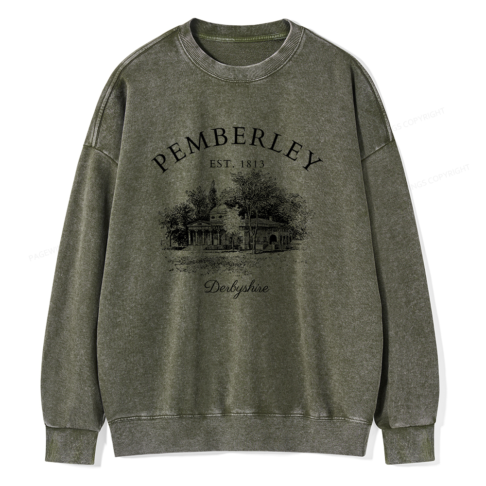 Pagewings Pemberley Unisex Washed Sweatshirt