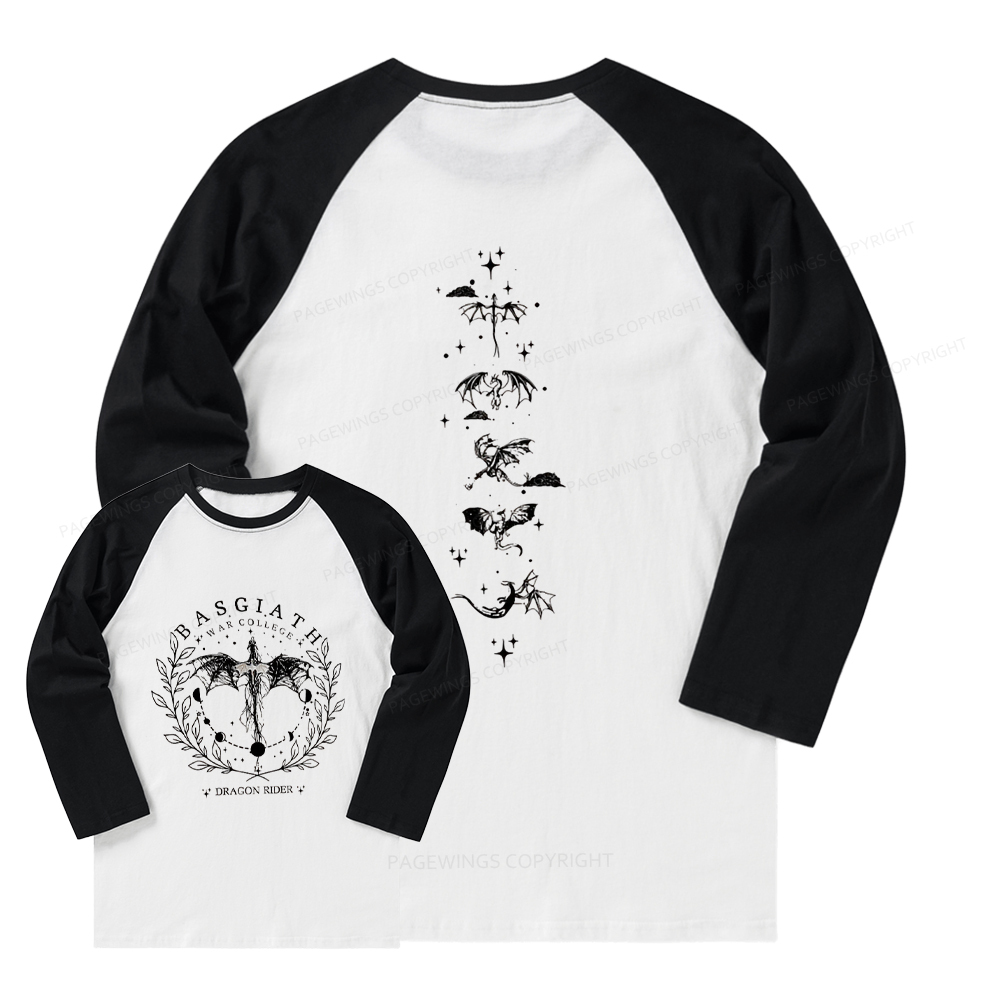 Pagewings Fantasy Team 2-Sided Long Sleeve Raglan T-shirt