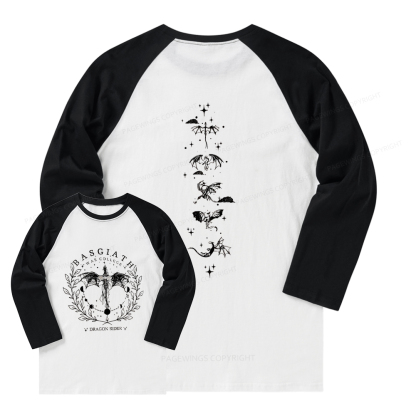 Pagewings Fantasy Team 2-Sided Long Sleeve Raglan T-shirt