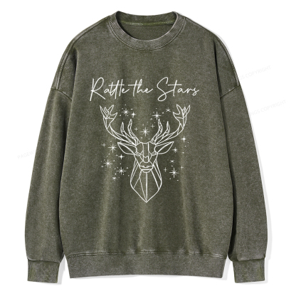 Pagewings Rattle the Stars Unisex Washed Sweatshirt