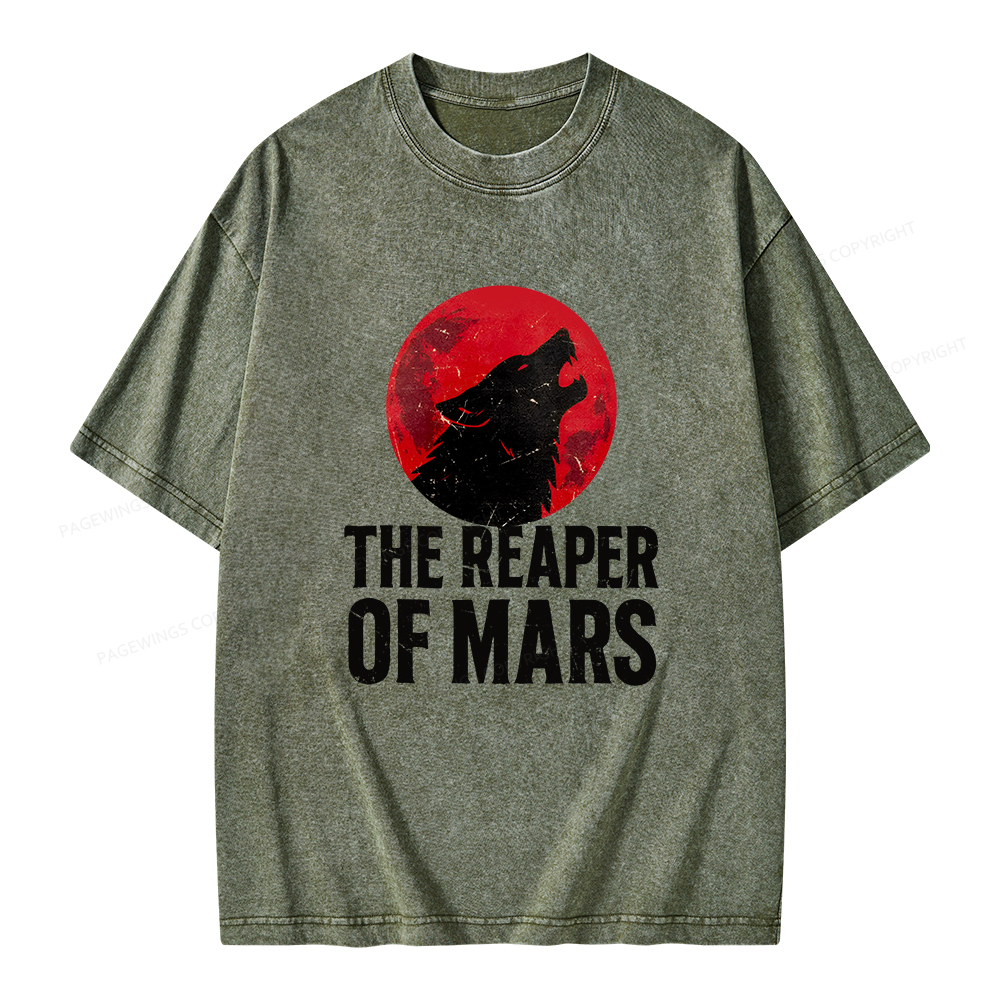 Pagewings The Reaper of Mars Unisex Washed T-shirt
