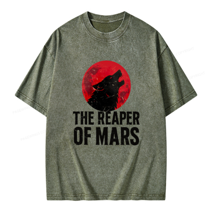 Pagewings The Reaper of Mars Unisex Washed T-shirt