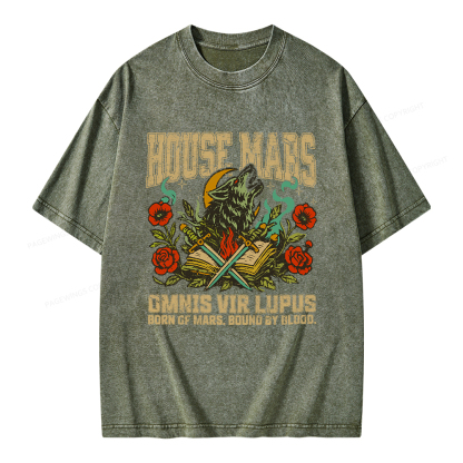 Pagewings House Mars Unisex Washed T-shirt