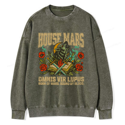 Pagewings House Mars Unisex Washed Sweatshirt