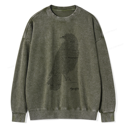 Pagewings The Raven Unisex Washed Sweatshirt