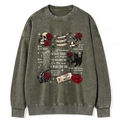 Pagewings Run Little Mouse Unisex Washed Sweatshirt