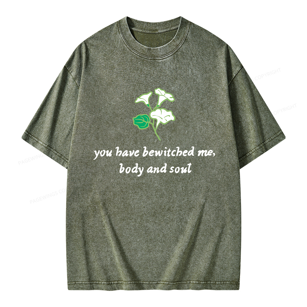 Pagewings You Have Bewitched Me Unisex Washed T-shirt