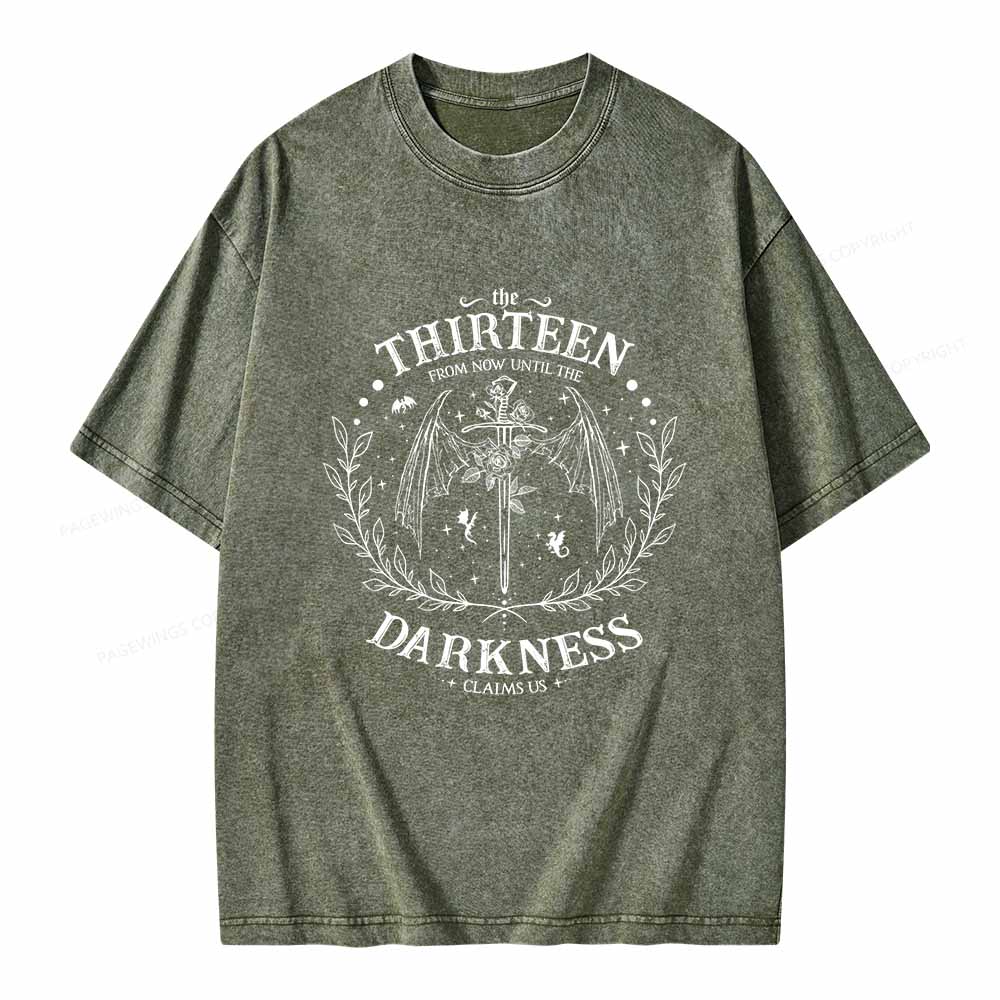 Pagewings The Thirteen Throne Of Glass Unisex Washed T-shirt