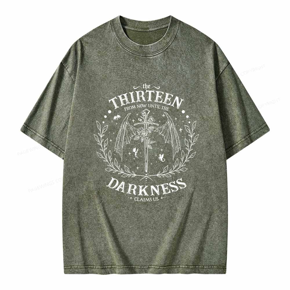 Pagewings The Thirteen Throne Of Glass Unisex Washed T-shirt