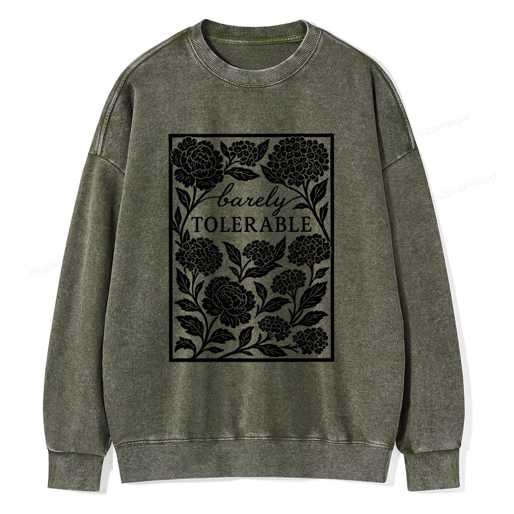 Pagewings Barley Tolerable Unisex Washed Sweatshirt