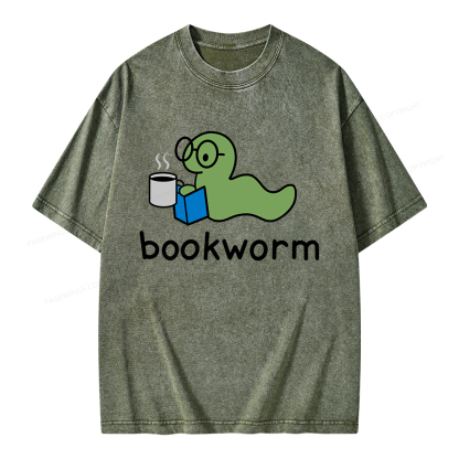 Pagewings Bookworm Unisex Washed T-shirt
