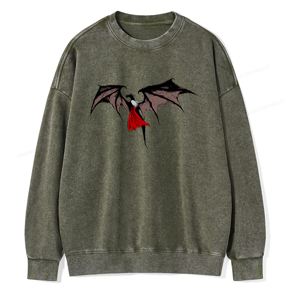 Pagewings Manon Blackbeak Unisex Washed Sweatshirt