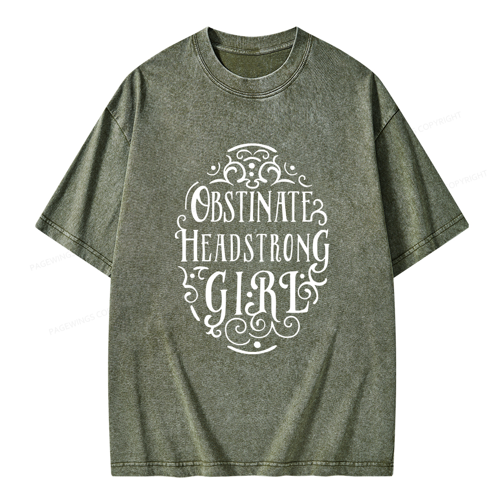 Pagewings Obstinate Unisex Washed T-shirt