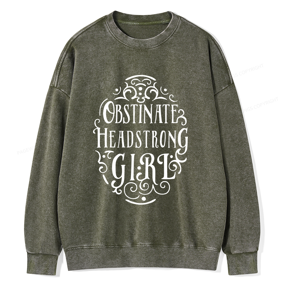 Pagewings Obstinate Unisex Washed Sweatshirt