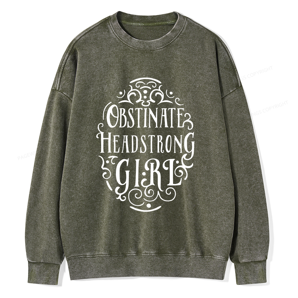 Pagewings Obstinate Unisex Washed Sweatshirt
