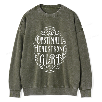 Pagewings Obstinate Unisex Washed Sweatshirt