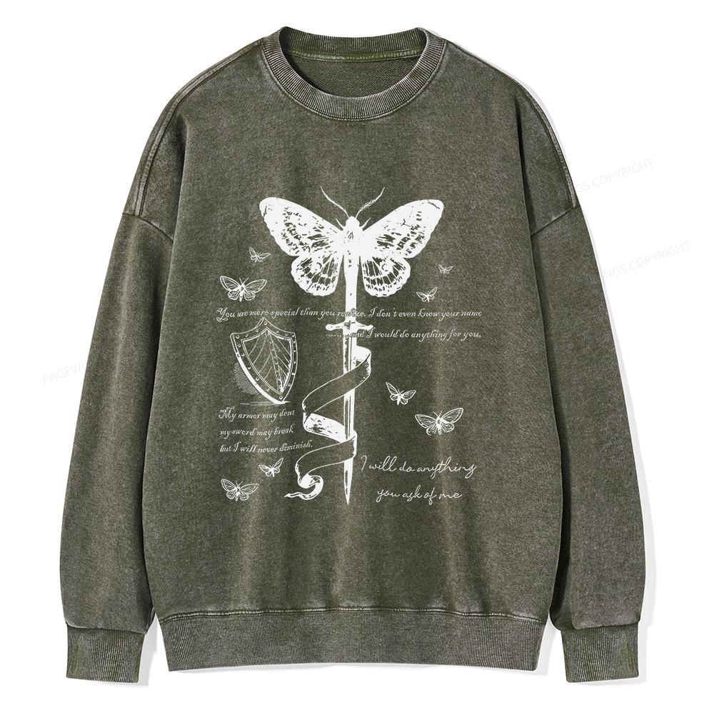 Pagewings Fantasy Reading  Unisex Washed Sweatshirt