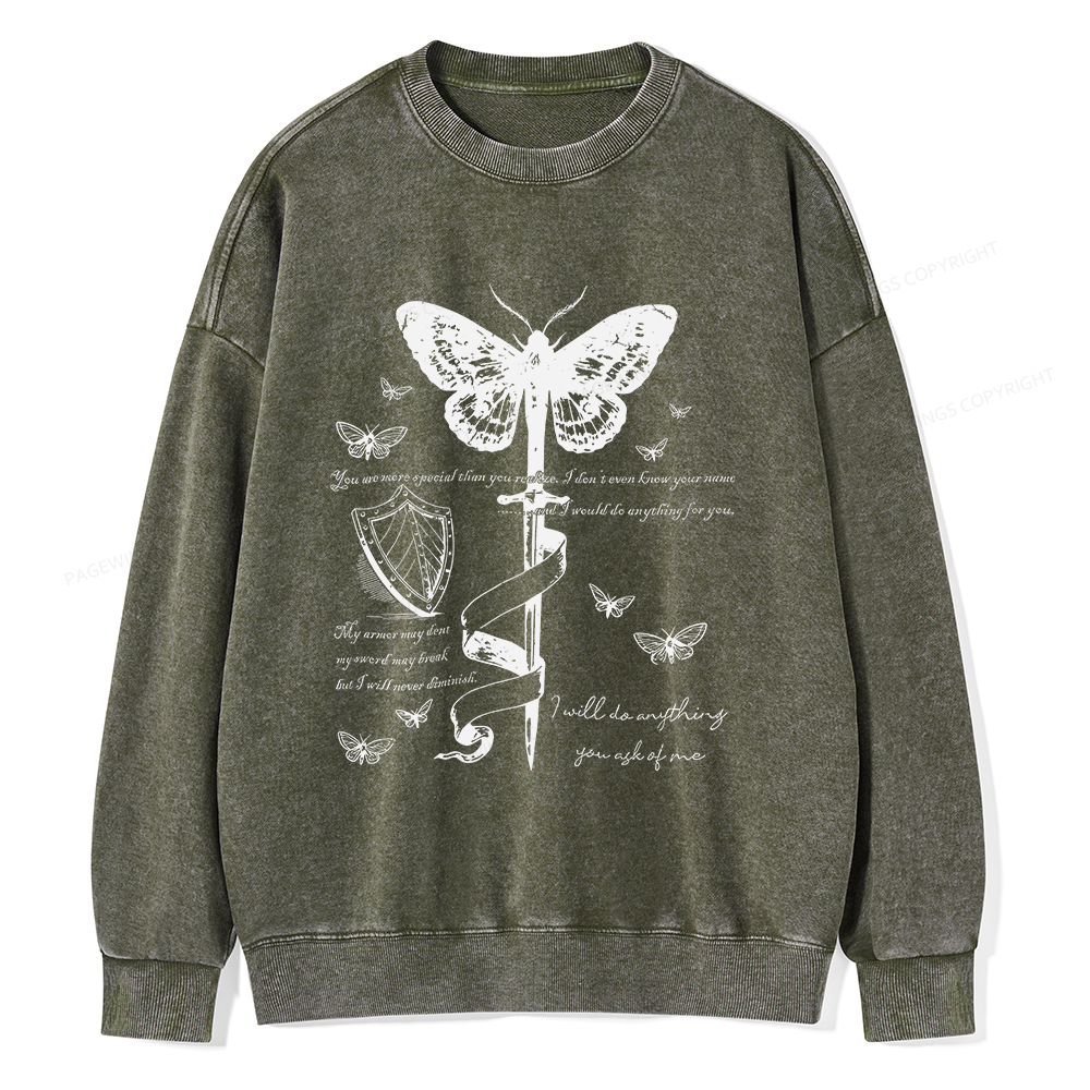 Pagewings Fantasy Reading  Unisex Washed Sweatshirt