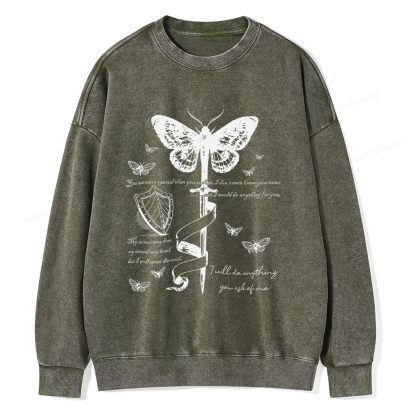Pagewings Fantasy Reading  Unisex Washed Sweatshirt