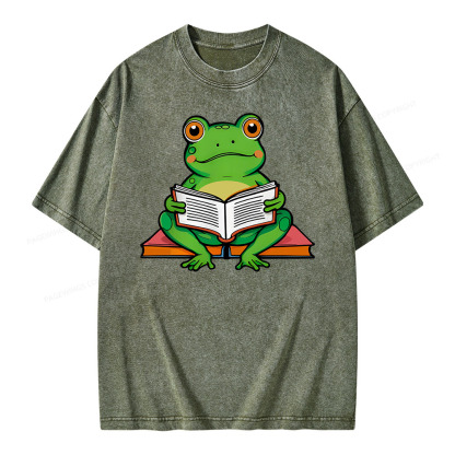 Pagewings reading book T-Shirts Unisex Washed T-shirt