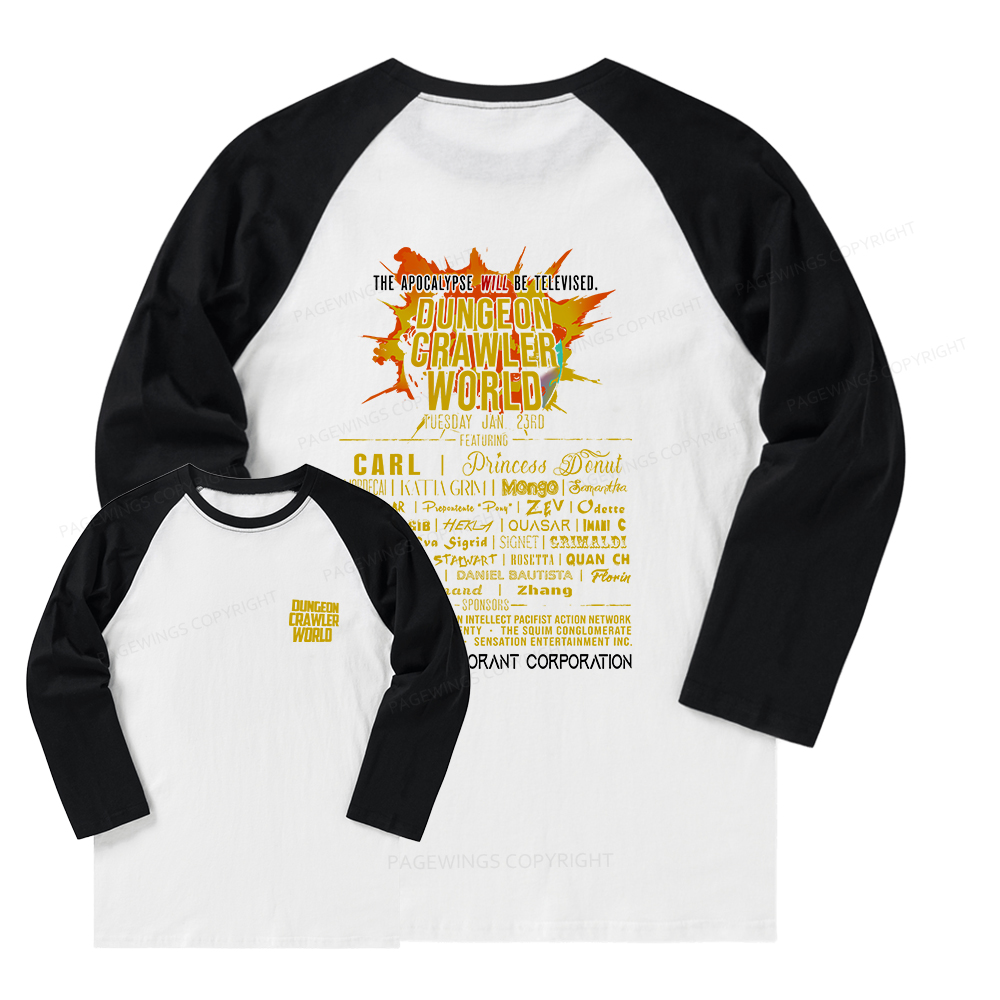 Pagewings Fuel Your Imagination With Sci-Fi World Tour Long Sleeve Raglan T-shirt