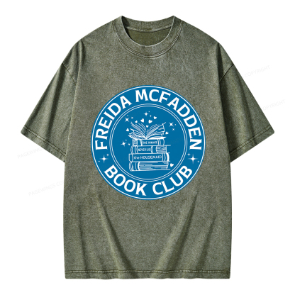 Pagewings Freida McFadden Book Club Unisex Washed T-shirt