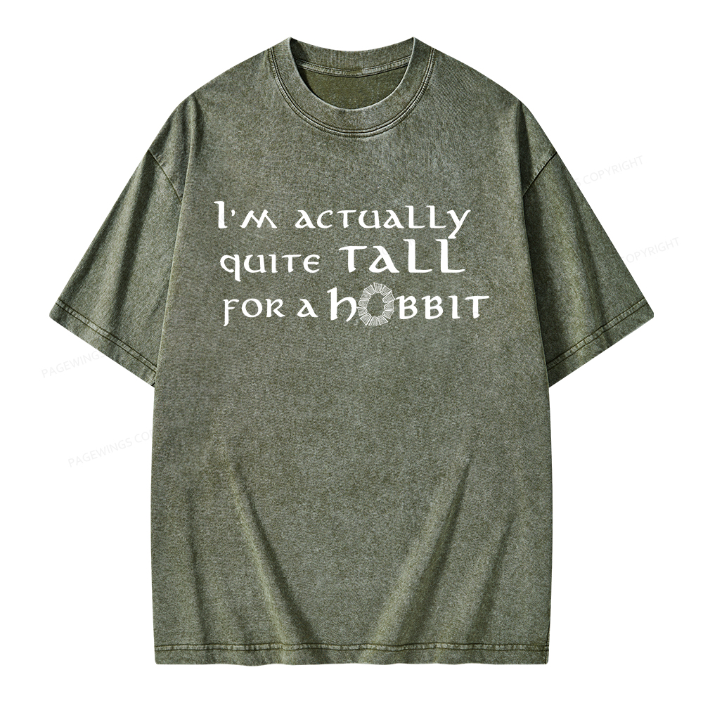 Pagewings I'm Actually Quite Tall Unisex Washed T-shirt