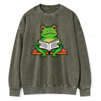 Pagewings reading book T-Shirts Unisex Washed Sweatshirt