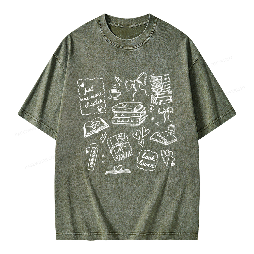 Pagewings Book Lover Unisex Washed T-shirt