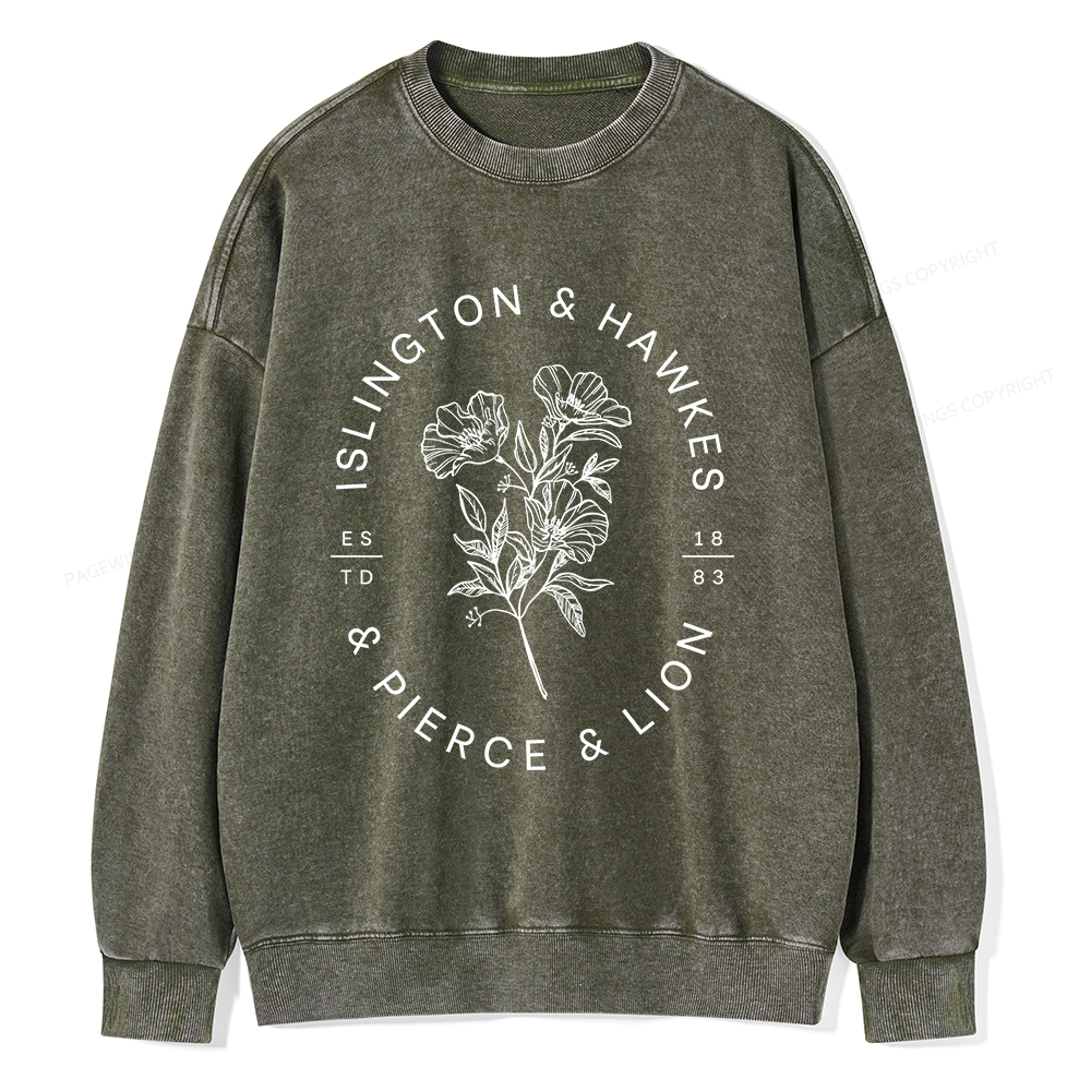 Pagewings Book Lovers of  Novels Unisex Washed Sweatshirt