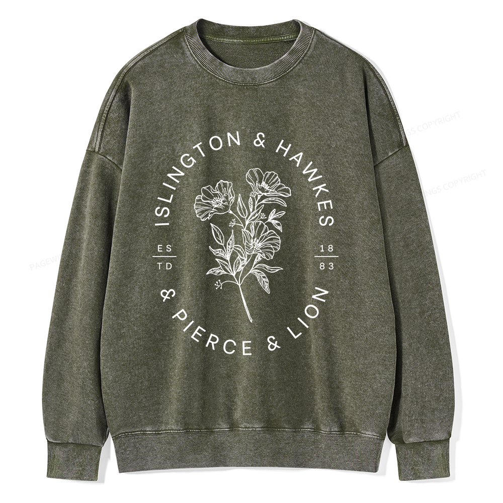 Pagewings Book Lovers of  Novels Unisex Washed Sweatshirt