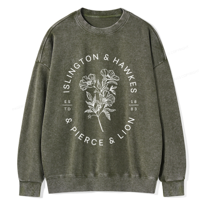 Pagewings Book Lovers of  Novels Unisex Washed Sweatshirt