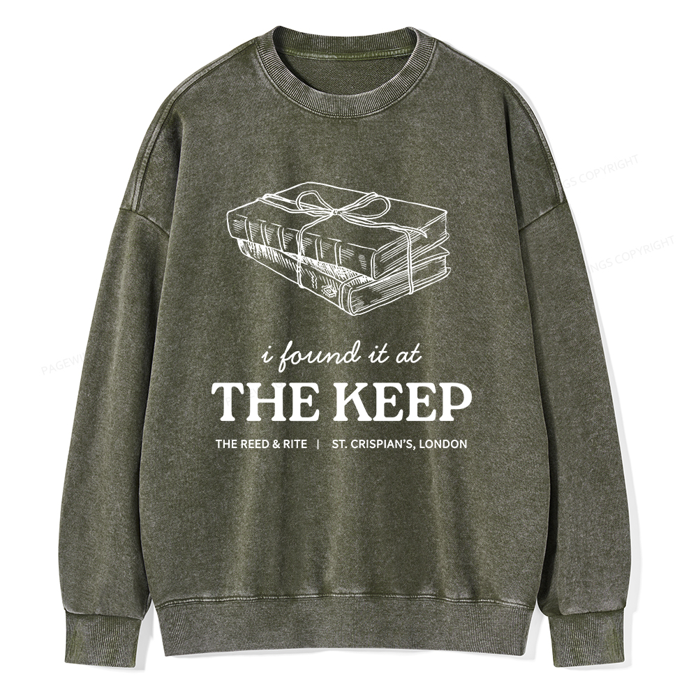 Pagewings The Keep Unisex Washed Sweatshirt