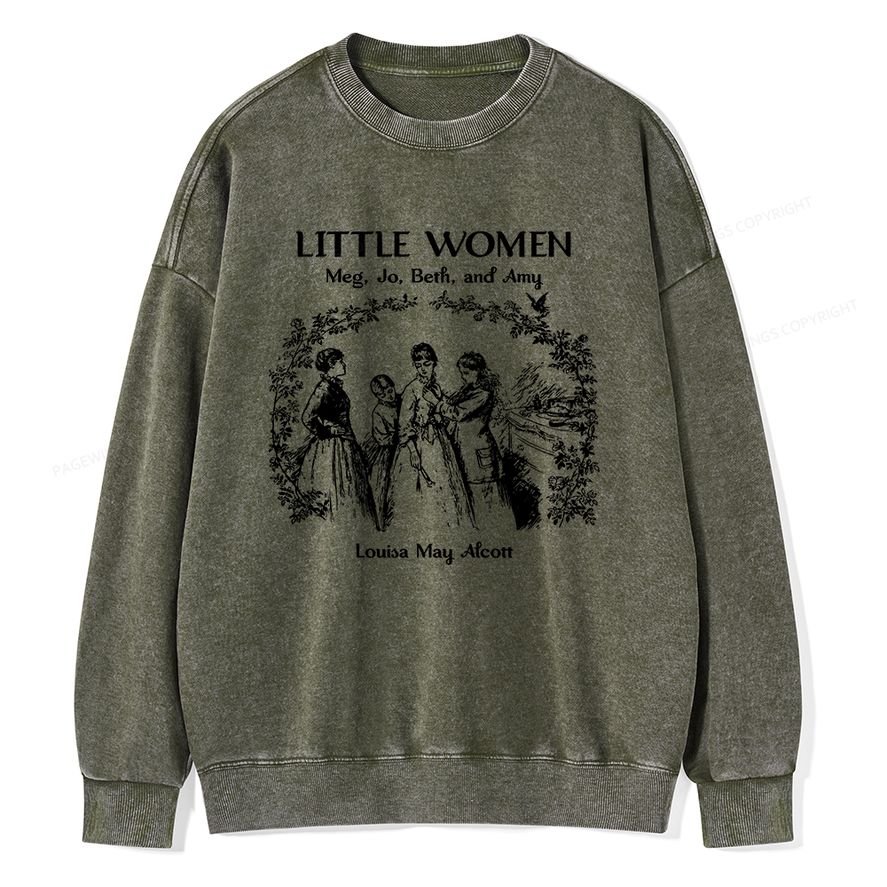 Pagewings Book Lover Unisex Washed Sweatshirt