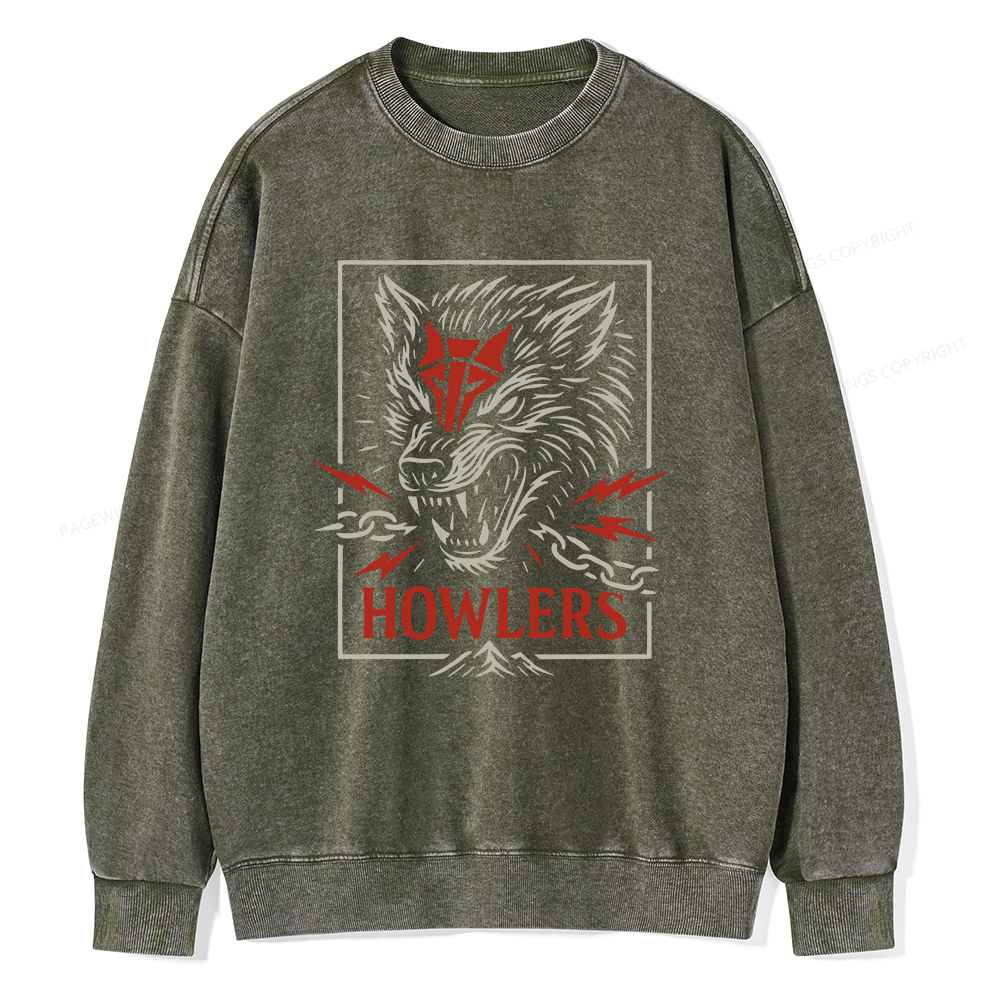 Pagewings Howlers Unisex Washed Sweatshirt