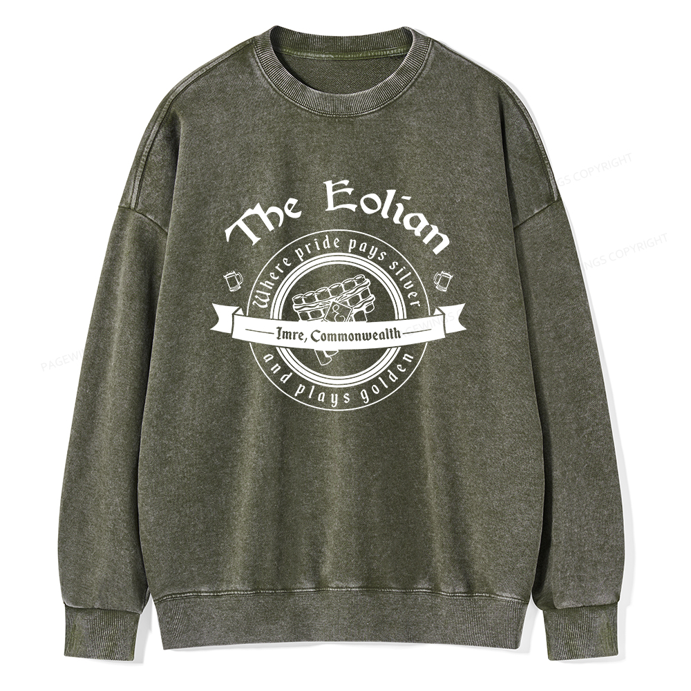 Pagewings Eolian Bar Unisex Washed Sweatshirt