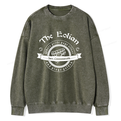 Pagewings Eolian Bar Unisex Washed Sweatshirt