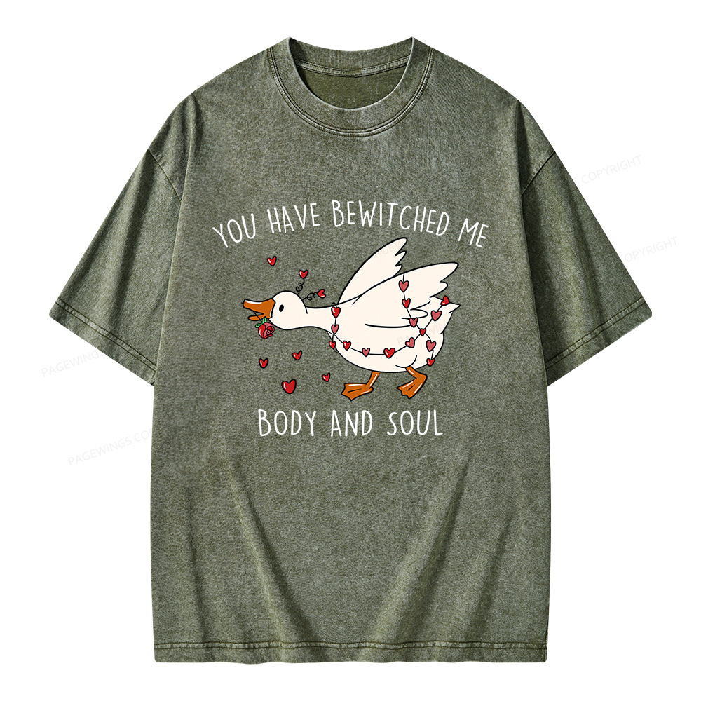 Pagewings You Have Bewitched Me Body And Soul Unisex Washed T-shirt