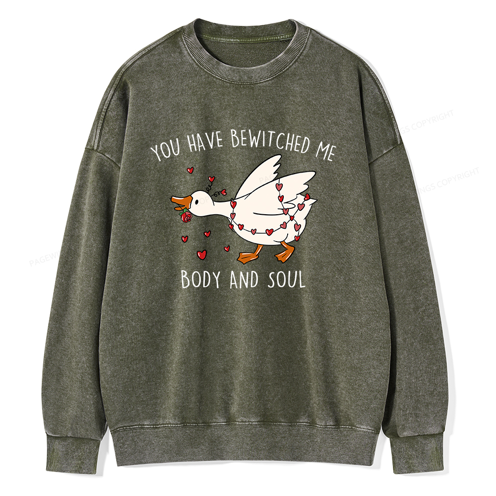 Pagewings You Have Bewitched Me Body And Soul Unisex Washed Sweatshirt
