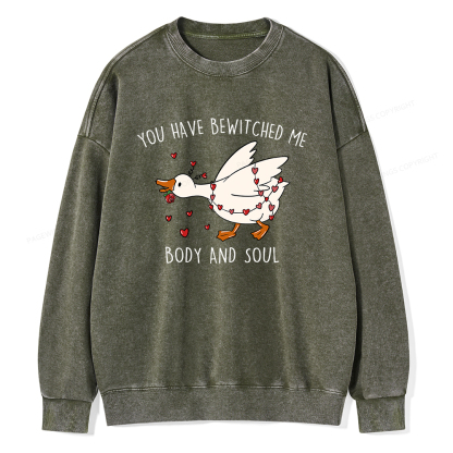 Pagewings You Have Bewitched Me Body And Soul Unisex Washed Sweatshirt