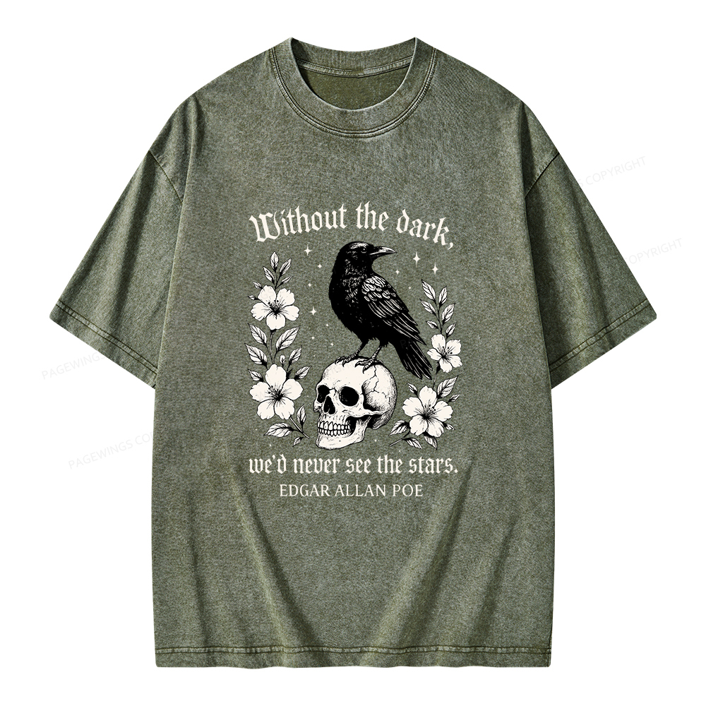 Pagewings Without The Dark Unisex Washed T-shirt