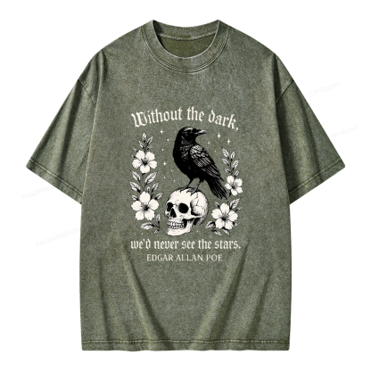 Pagewings Without The Dark Unisex Washed T-shirt