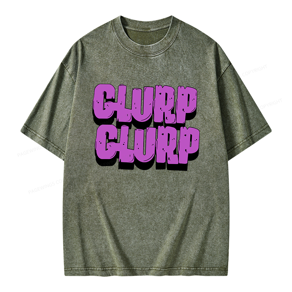 Pagewings Glurp Glurp Unisex Washed T-shirt